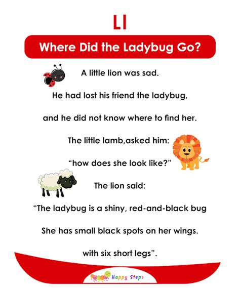 Where Did The Ladybug Go Alphabet Stories Small Stories For Kids
