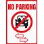 Free Printable No Parking Signs Template & Images
