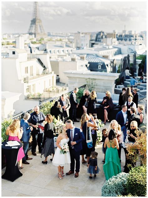 Rooftop Wedding At The Peninsula Paris French Grey Events