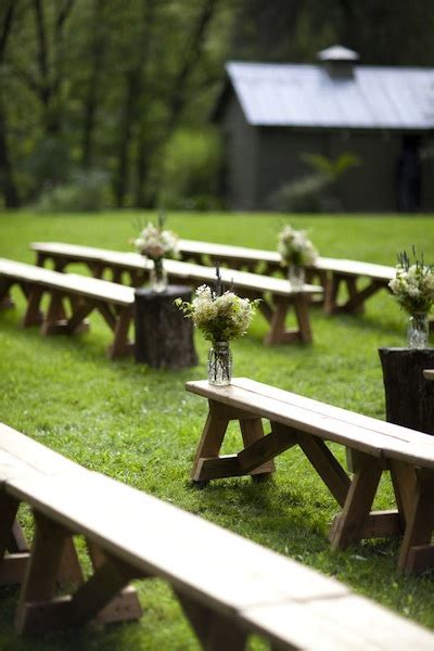 Its a signing bench or guest book bench. Barn Wedding Ceremony Ideas