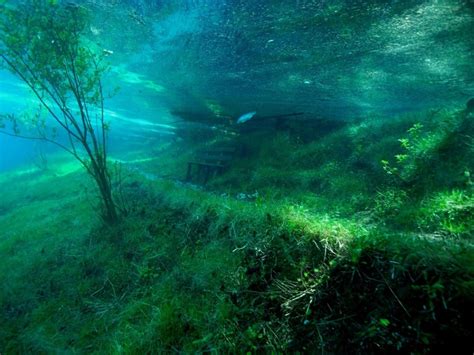 Austrias Green Lake Park In The Hochschwab Mountains Goes Underwater