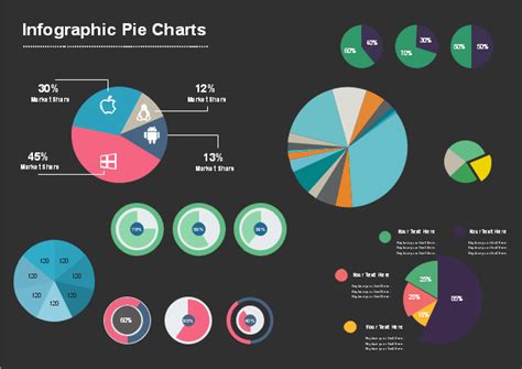 Free Infographic Pie Charts Template