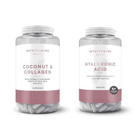 Myvitamins Coconut And Collagen And Hyaluronic Acid Bundle Myvitamins