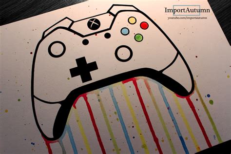 Daily Drawing 3 Xbox One Controller Mini Canvas Art Daily