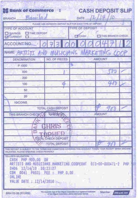 You can now deposit the cheque provided you fill the bank account details correctly in the name of amar akbar anthony. December 2010 Artist Ko Cebu - Cebuano Artists and Musicians Marketing Cooperative