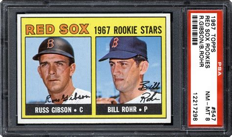 1967 Topps Red Sox Rookies Russ Gibsonbill Rohr Psa Cardfacts®