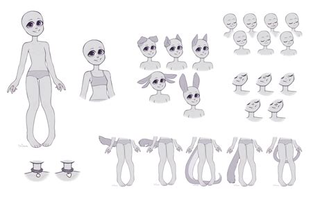 [FREE TO USE] Furry base by Varakushka on DeviantArt
