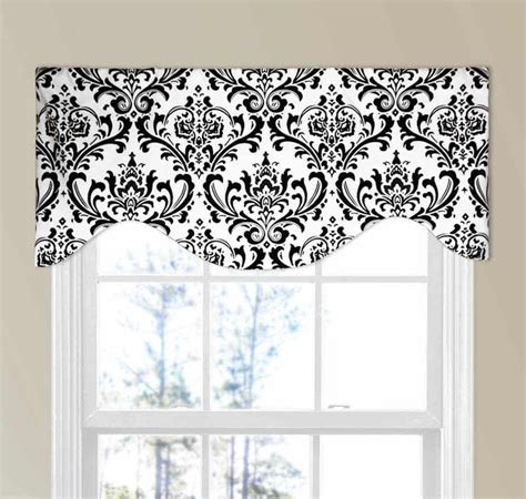 Black and white kitchen valance. Traditions Black and White Modern Valance | Modern ...