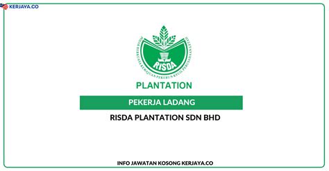 Jawatan kosong di risda holdings sdn bhd tari,kh tutup pada 15 januari 2019 semua anggota risda, syarikat milikan risda dan seluruh wa. Jawatan Kosong Terkini Risda Plantation ~ Pekerja Ladang ...