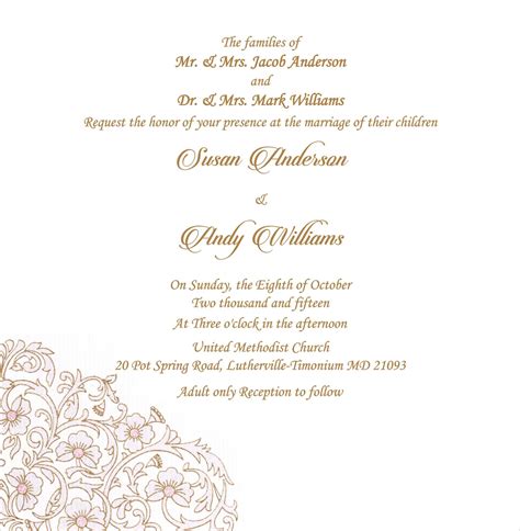 Create a personalized christian wedding invitation video with photos, event details and audio. Wedding Invitation Wording For Christian Wedding Ceremony ...
