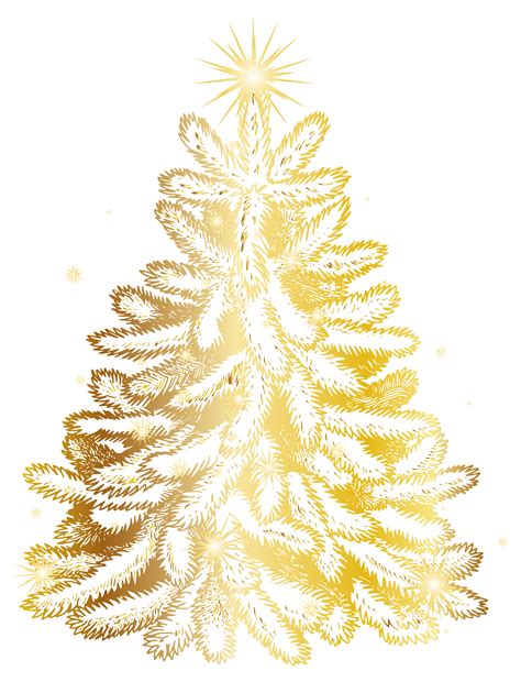 Discover free hd christmas tree png images. Christmas Gold Tree Transparent PNG Clip Art Image ...