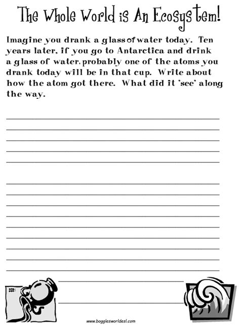 Writing Exercises For High School Esl Short Writing Activities For
