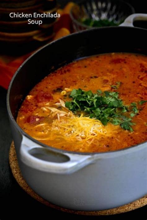 We will introduce you to several approaches to cooking one of. Easy to prepare creamy Chicken Enchilada Soup with ...