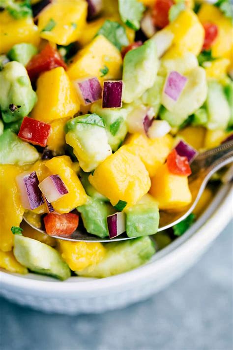 Season with salt and freshly ground black pepper to taste. Mango Lime Avocado Salsa | The Recipe Critic