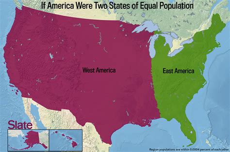 If Every Us State Had The Same Population What Would The Map Of
