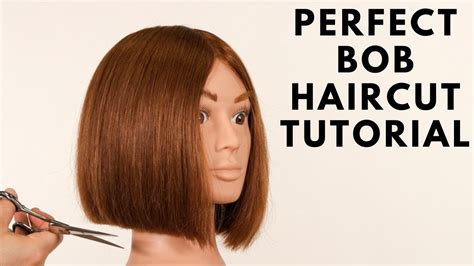 How To Cut A Perfect Bob Haircut Tutorial Step By Step Thesalonguy Youtube