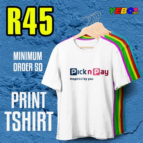 T Shirt Printing In Johannesburg Area Yebo Tees Starts R40