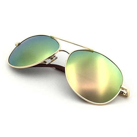 J S Premium Military Style Classic Aviator Sunglasses Polarized