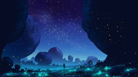 Fantasy Night Scenery Stars 4k 41061 Wallpaper