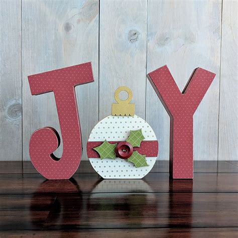 Foundations Decor Joy With Ornament Wood Crafts Christmas Wood Crafts
