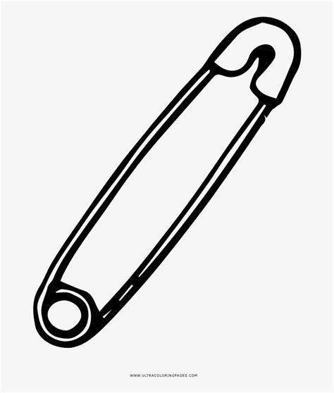 Safety Pin Coloring Page Coloring Picture Of A Safety Pin Transparent