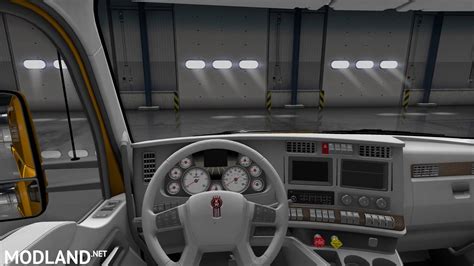 Kenworth T680 White Gaugesinterior Mod For American Truck Simulator Ats