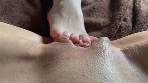 artemisia love pov lesbian feet fetish she rubs her foot on my wet juicy pussy full video