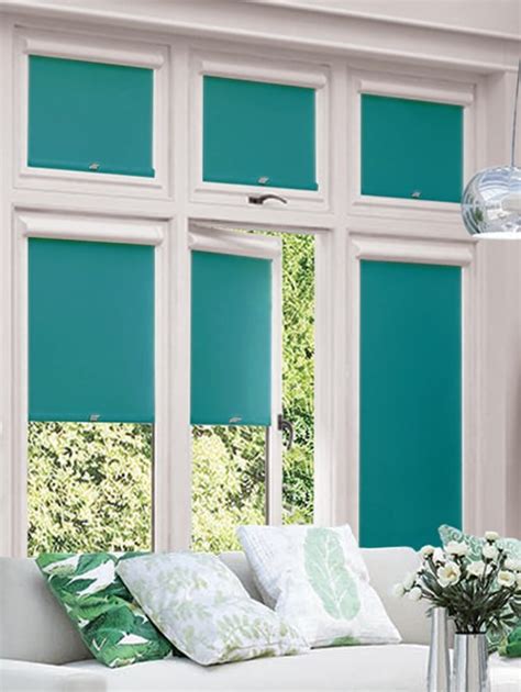 Blackout Teal Perfect Fit Roller Blind