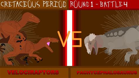 Pivot Dinosaur Battles Reborn Velociraptors Vs Pachycephalosaurus