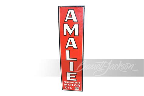 1949 Amalie Motor Oil Tin Sign