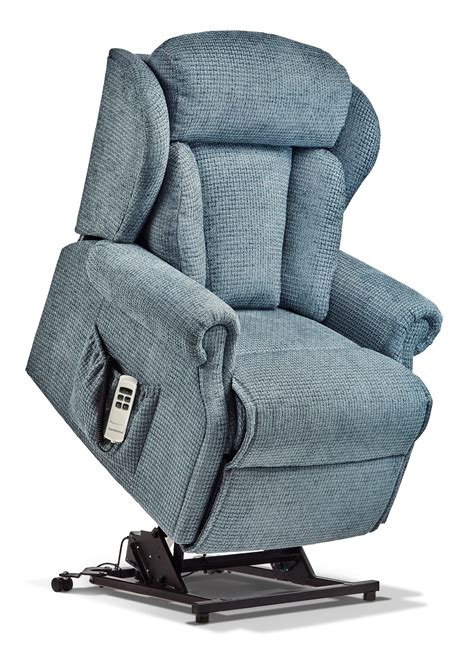 Cartmel Small Fabric Electric Riser Recliner Sherborne Upholstery