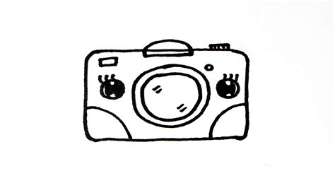 How To Draw A Cute Camera Easy Step By Step