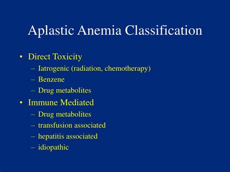 Ppt Aplastic Anemia Powerpoint Presentation Id1296182