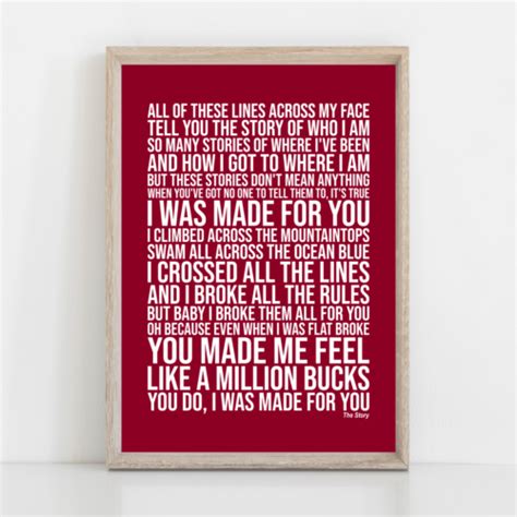 Brandi Carlile The Story Song Lyrics Poster Print Wall Art Ebay