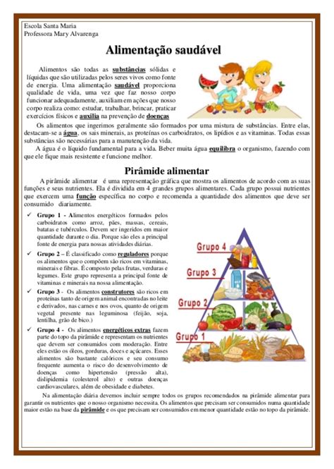 Atividades Sobre Alimentos E Nutrientes 8 Ano Com Gabarito