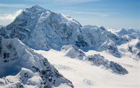 Mountain Peaks Snowy Landscape From Alaska Hd Wallpapers 4k Macbook