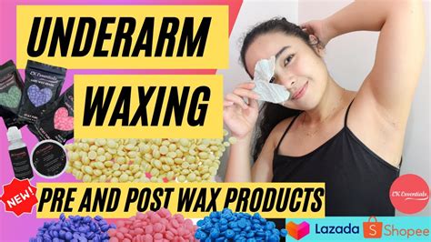 underarm waxing new pre and post wax care products hair removal tips ek essentials