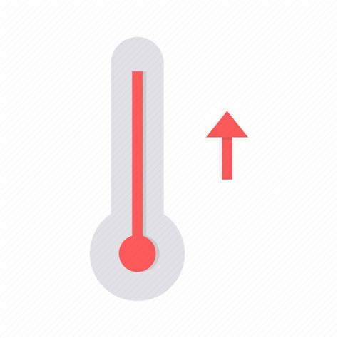 High Higher Hot Increase Temperature Thermometer Icon Download