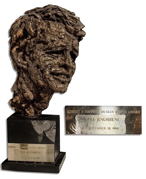 Lot Detail Robert F Kennedy Human Rights Award Trophy Is A Bust