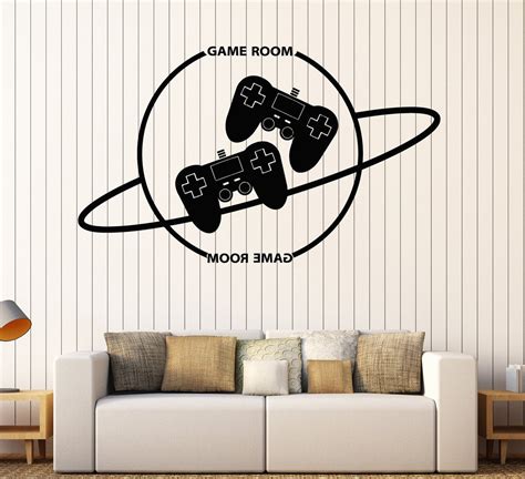 Vinyl Wall Decal Game Room Gamer Video Games Joysticks Stickers Unique