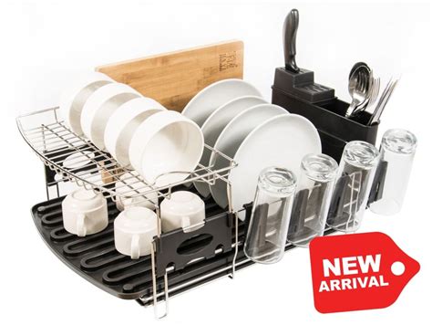 Removable stainless steel dish rack for air drying dishes. NEW---PremiumRacks Large Professional Dish Rack - 304 ...