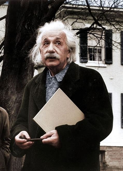 Einstein 1946 Colorized Paula Wright Archival Ink Print “try Not
