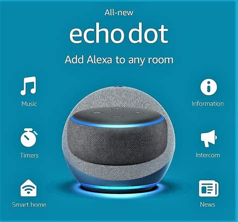 Amazon Echo Dot 3rd Gen Smart Speaker With Alexa Charcoal B07fz8s74r