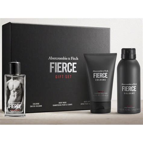 Abercrombie And Fitch Fierce T Set Cologne Body Wash Body Spray