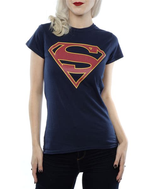 Dc Comics Womens Supergirl Logo T Shirt Ebay