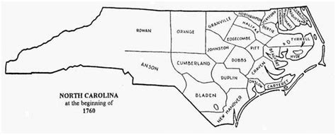 North Carolina 1760 North Carolina Colony Map With Images North