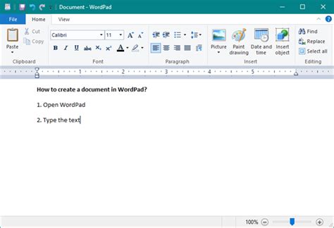 Как работать с Wordpad Как пользоваться редактором Wordpad Windows