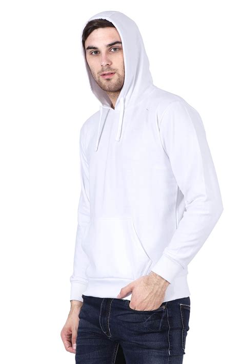 White Hoodie Sweatshirt