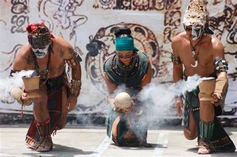 Members Of The Maya People Of Guatemalamayan Descendants Live