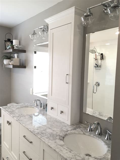 6 Double Vanity With Marble Top Custom Medicine Cabinet And Double